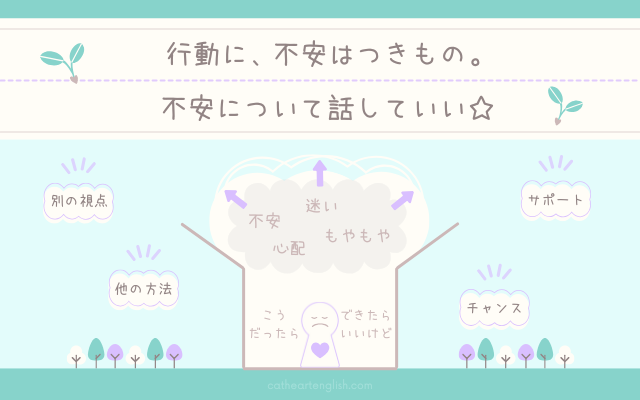 行動に不安はつきもの。不安について話していい。